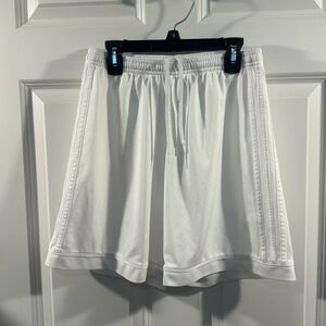 Adidas AM white climalite soccer shorts